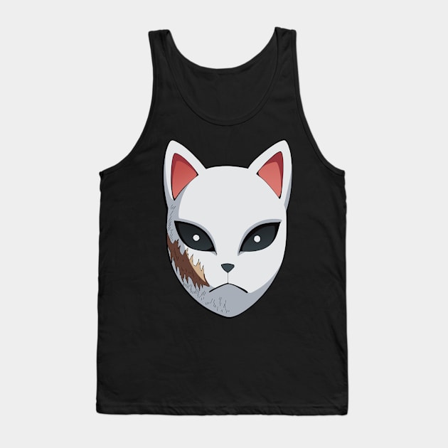 Sabito's Kitsune Mask Tank Top by Nicole Nichols